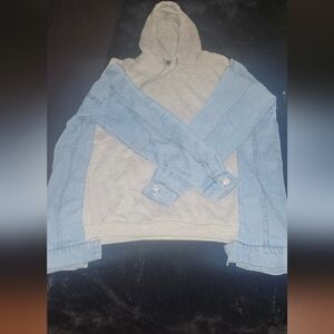 Sugar Thrillz Gray and Blue Skirt Set